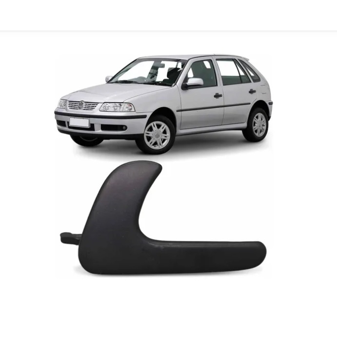 Maçaneta interna Gol Parati Saveiro G3 00/05 4 portas preta brilho em Oferta na Shopee
