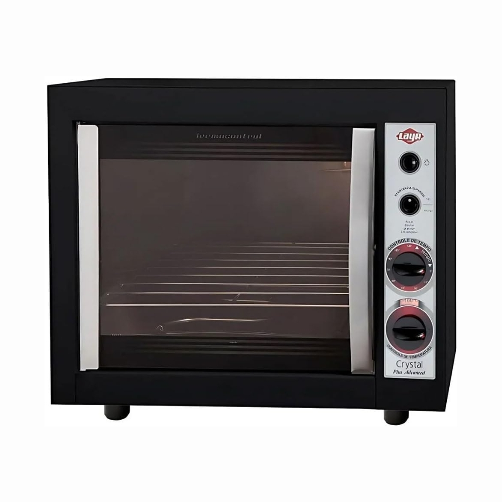 Forno Elétrico Bancada Layr Crystal Plus Advanced 46 Litros, Lâmpada Interna e Prateleira Removível