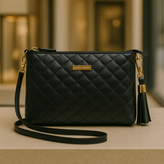 Bolsa Feminina Couro Legítimo Transversal/Ombro Alça Regulável Bolso Interno em Oferta na Shopee