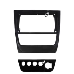 Moldura De Painel 2 Din 9" Polegadas Vw Gol Saveiro Voyage G6 - Preto
