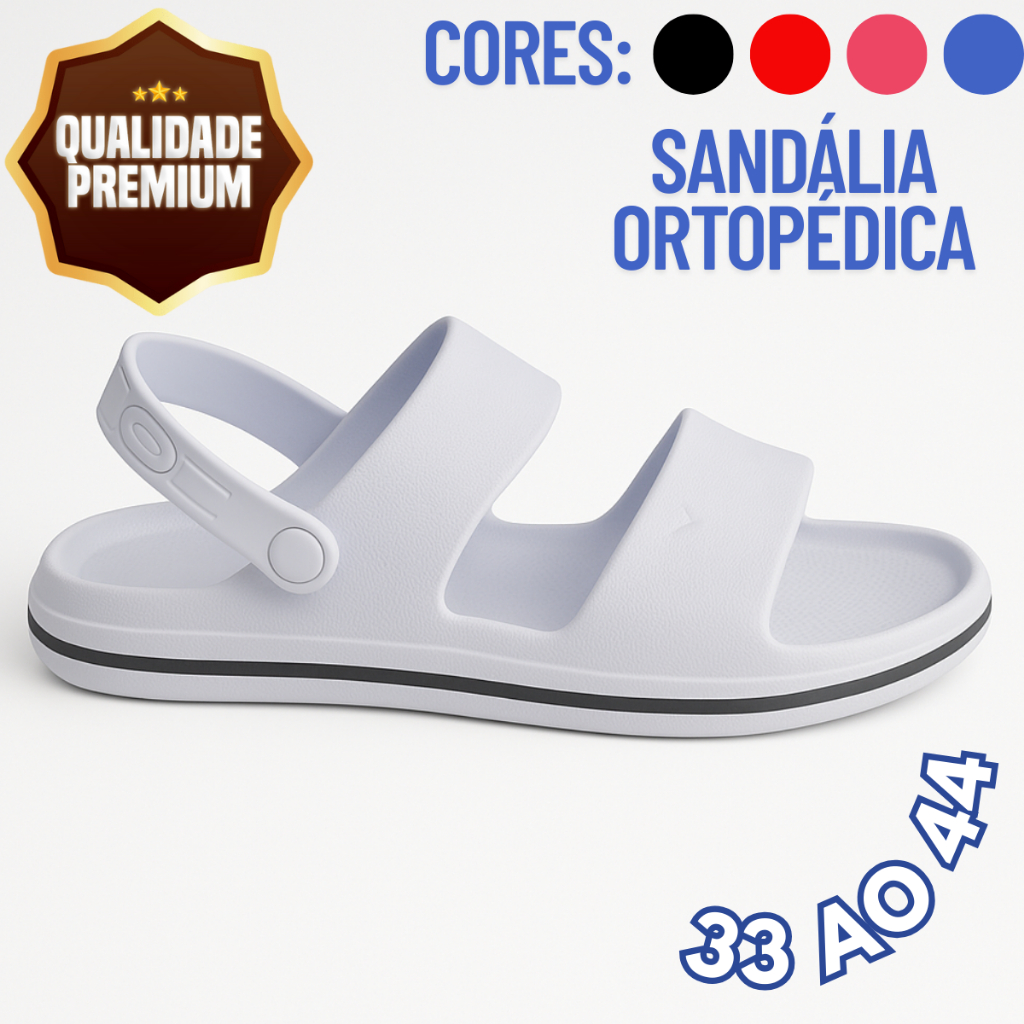 Sandália Ortopedica Feminina Anatômico 33 Ao 43 Super Macio Confortável Feito em EVA em Oferta na Shopee