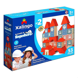 Brinquedo Didático Xalingo – Casinhas de Montar 53 Peças em Oferta na Shopee