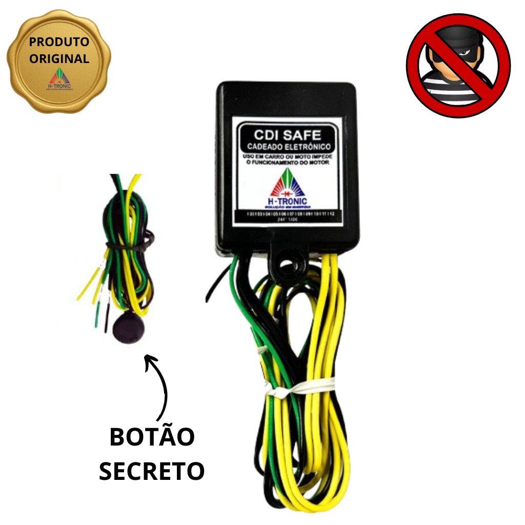 Bloqueador Antifurto com Botão Secreto para Carro e Moto Corta Combustível Ignição Cadeado Eletrônico em Oferta na Shopee