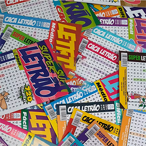 12 caça palavras LETRÃO letras GRANDES sem repetição passatempo