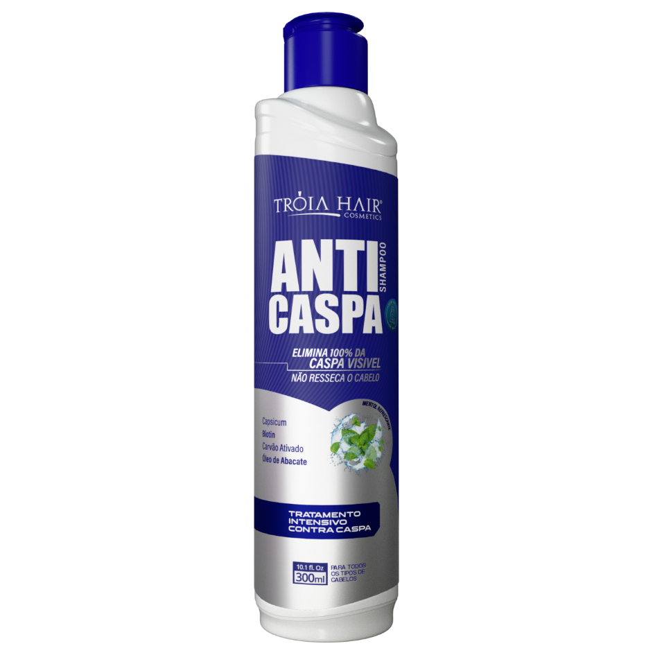 Shampoo Anticaspa Profissional Troia Hair Dermatite Seborreica 300ml Psoríase