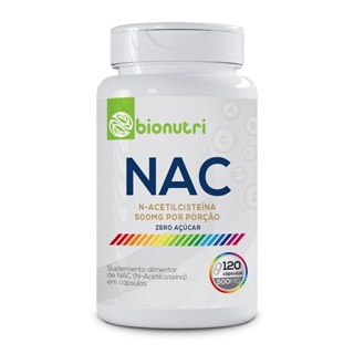 NAC N-acetilcisteína 500mg (120 cápsulas) - Bionutri em Oferta na Shopee