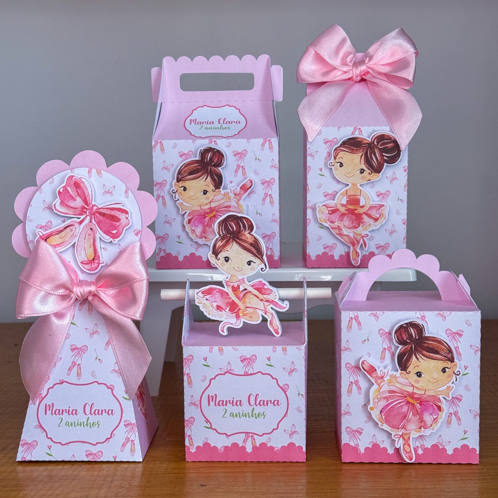 KIT Festas PRINCESA Caixinhas Personalizadas Lembrancinhas Para festas PEGUE E MONTE
