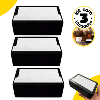 Kit 3 Porta Guardanapo Tv Modelo Horizontal Deitado - Restaurantes Bares Lanchonetes Botecos Eventos em Oferta na Shopee