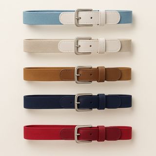 Cinto Elástico Infantil Social Esporte Fino Bebê Criança Fivela Prateada 2 cm P ao G em Oferta na Shopee