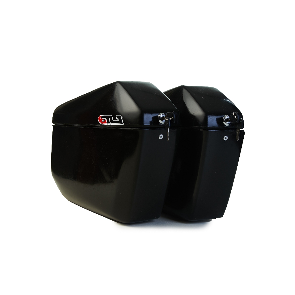 Par Side Case Gilimoto 29L Par Baú Lateral Moto Universal Com ou Sem Kit Fixação