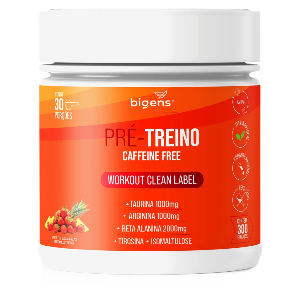 Pré-treino Noturno Sem Cafeína | Energia E Performance Sem Atrapalhar O Sono Bigens em Oferta na Shopee