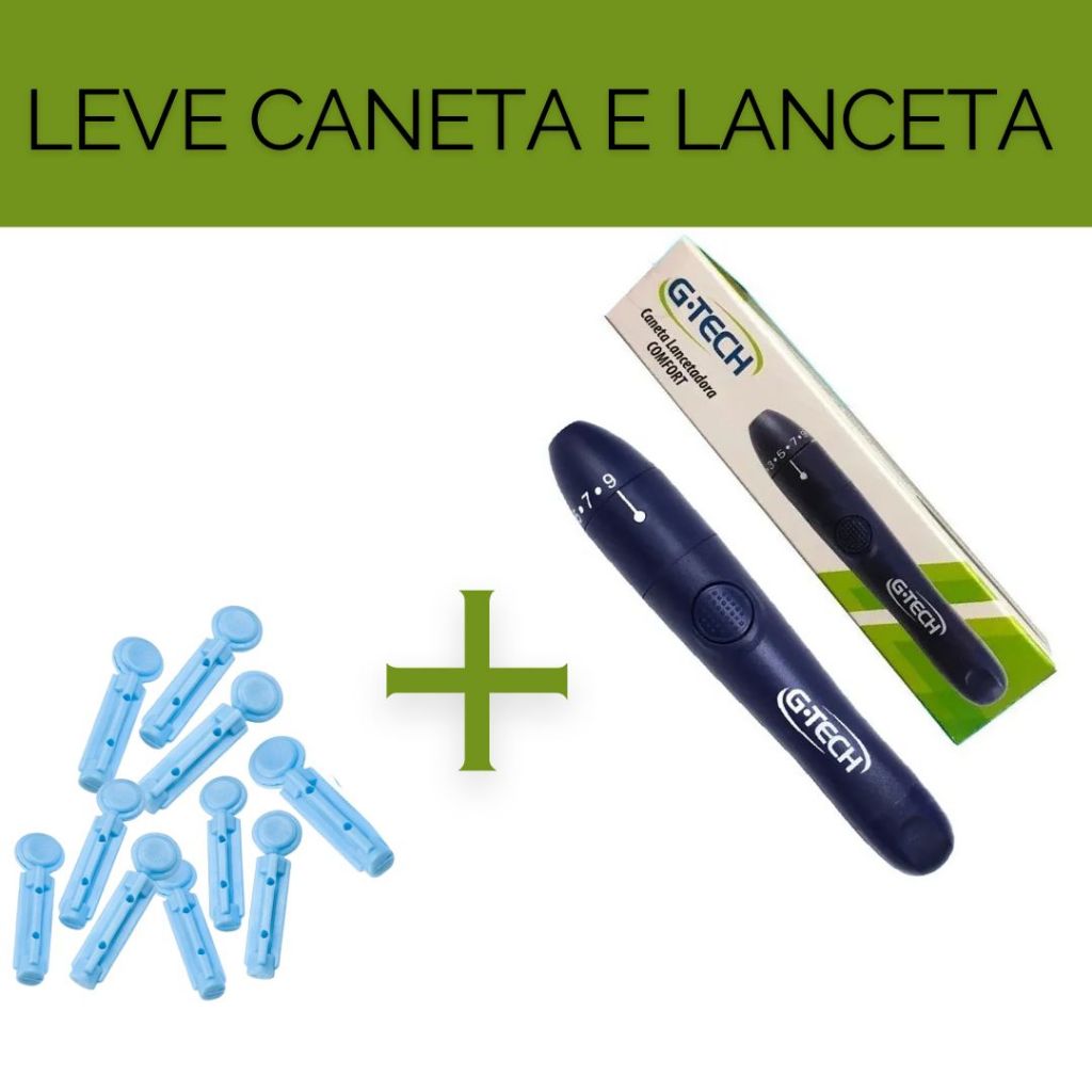 Caneta Lancetadora Universal Com 10 Lancetas