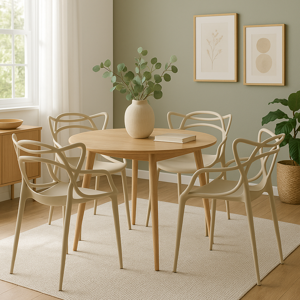 Cadeira Allegra Decorativa Estilo Contemporâneo – Ideal para Jantar, Varanda, Restaurante