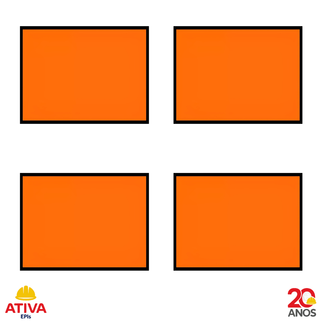 4 Placas Sinalização Segurança Carga Perigosa Caminhão ONU-18 Lisa Laranja 30x40 em Oferta na Shopee