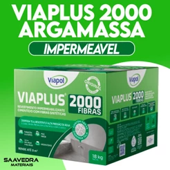 Argamassa Impermeabilizante Flexível Viaplus 2000 (Caixa 18 Kg) - VIAPOL