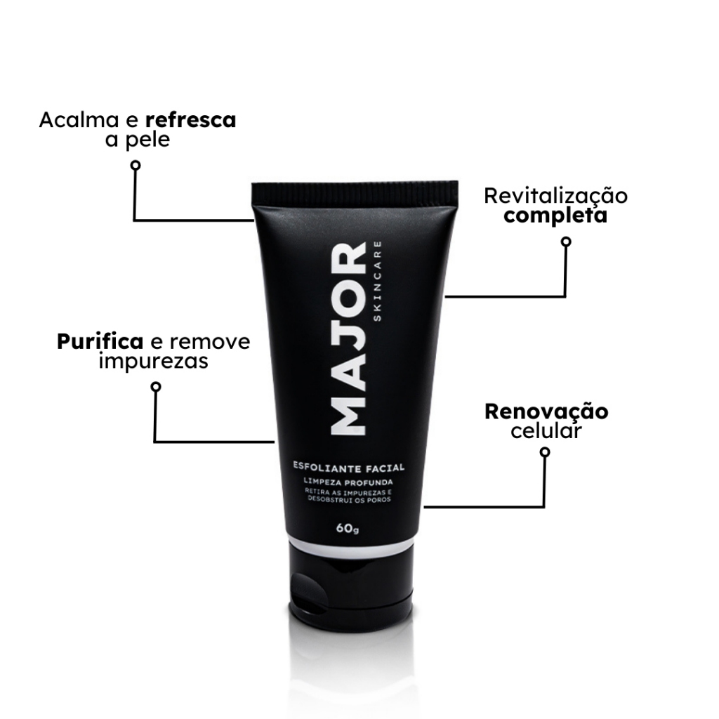 Esfoliante Rosto Limpeza Profunda Acne Control 60g - Major em Oferta na Shopee