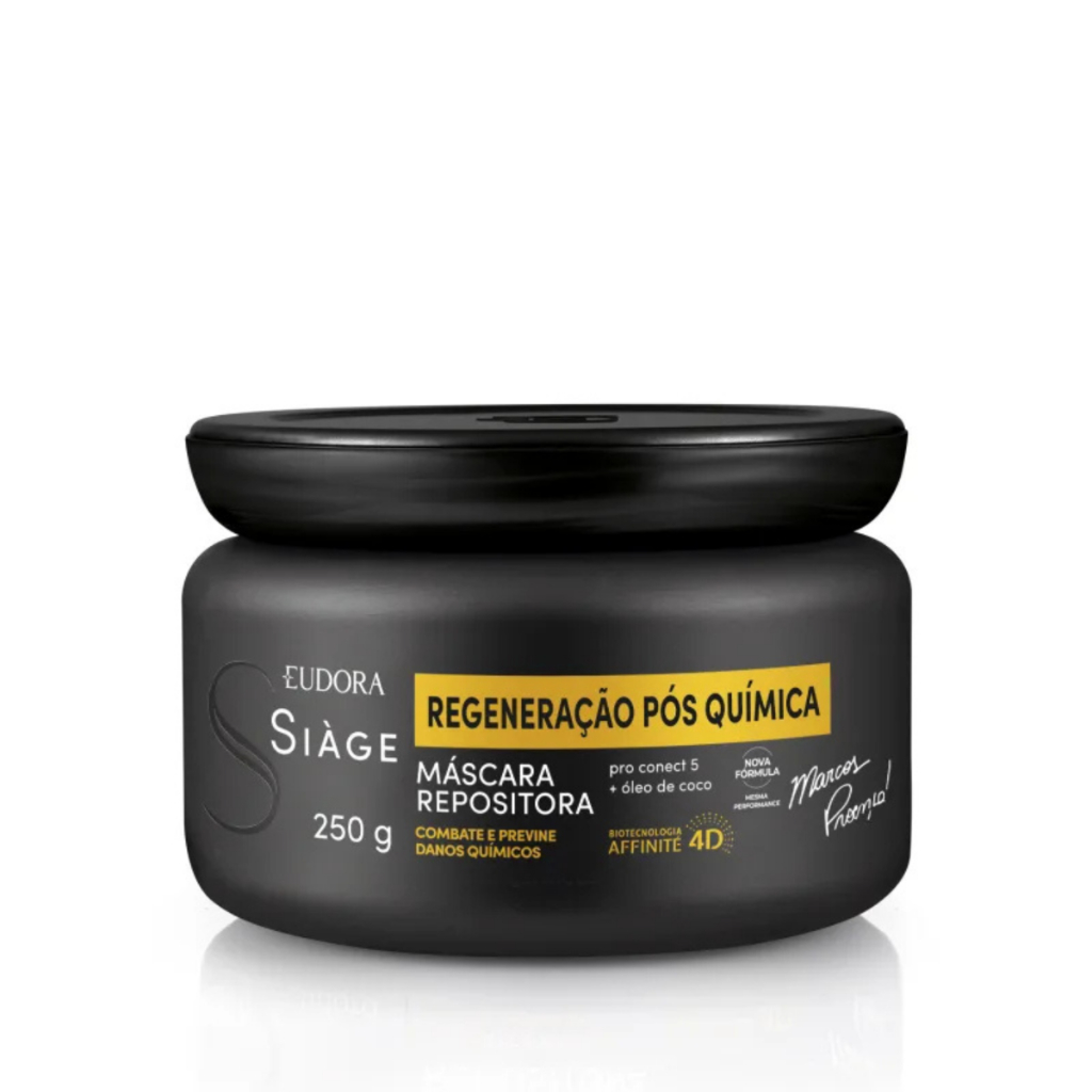Máscara Capilar Repositora Eudora Siàge Regeneração Pós Química Com 250g