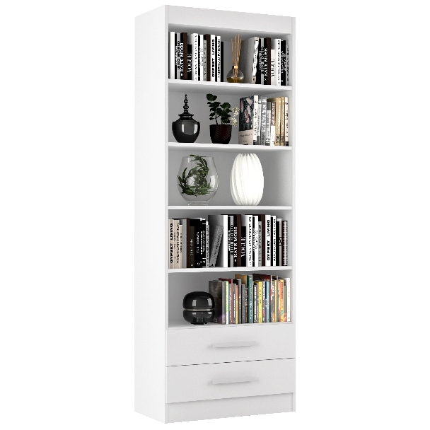 Estante Livreiro Multiuso Organizador com 2 Gavetas E&A - Cores