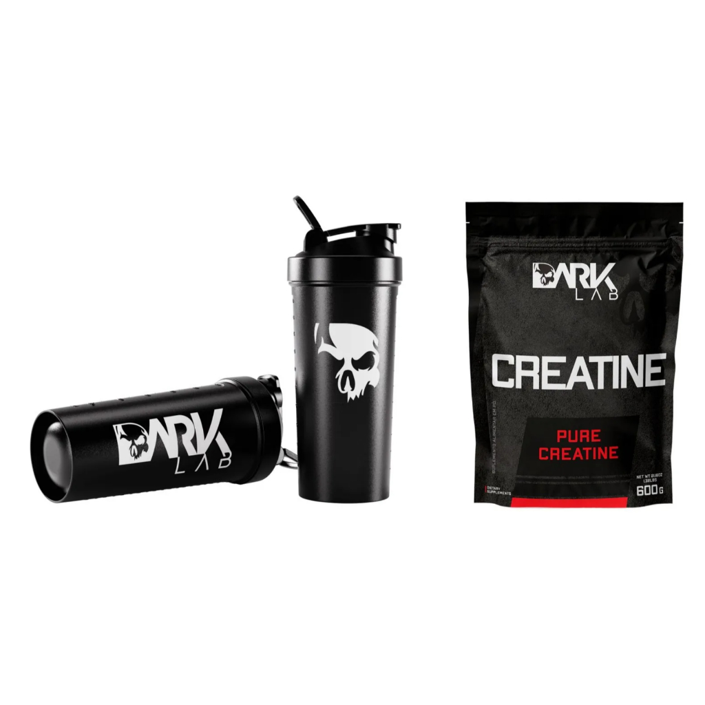 Creatina Pura 600g  + Coqueteleira Fuse 700ml Dark Lab