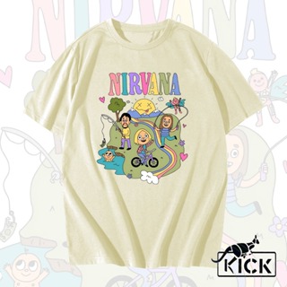 Camisa Camiseta Unissex 100% Algodão Nirvana Fofo em Oferta na Shopee