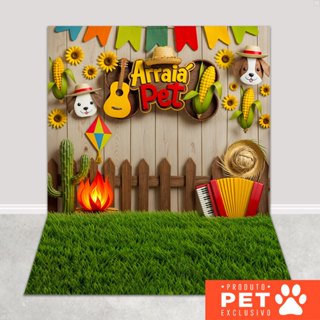 Fundo Fotográfico Festa Junina Pet Shop Cenário Aurraiá Tecido 1,20x1,70m Painel Arraiá - PET-153 em Oferta na Shopee