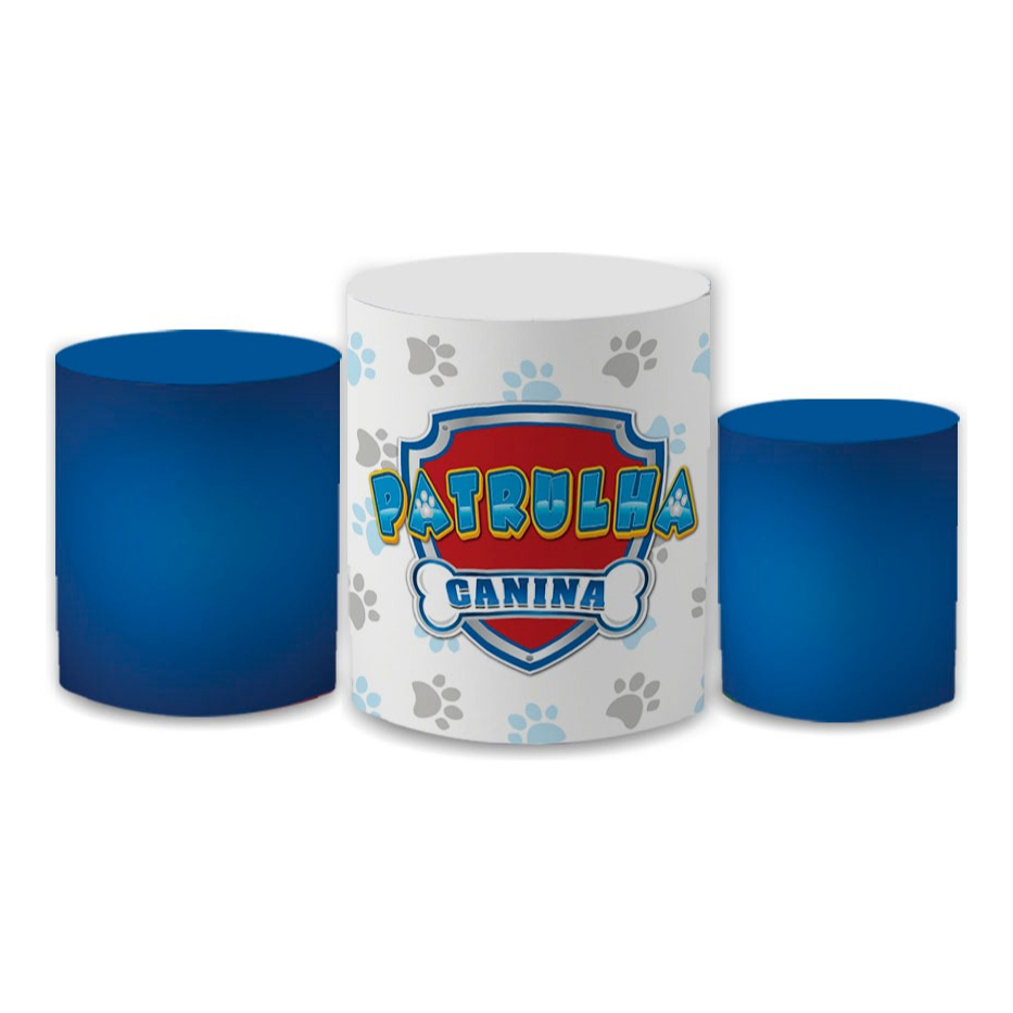 Trio Capa De Cilindro Vest Facil Tema Patrulha Canina 3 em Oferta na Shopee