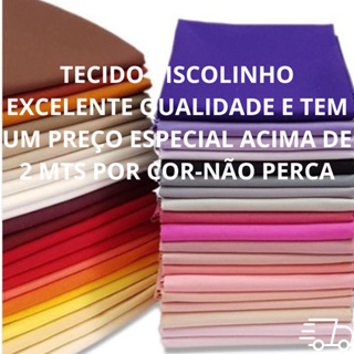Tecido Viscolinho  lisa -100% viscose  com 2 mts,3 mts e 5 mts-Largura de 1,50 cm em Oferta na Shopee