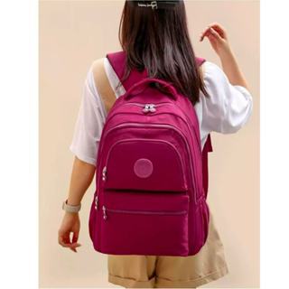 Mochila Feminina Escolar Passeio Coreano Grande Capacidade Com Pingente de Corda em Oferta na Shopee