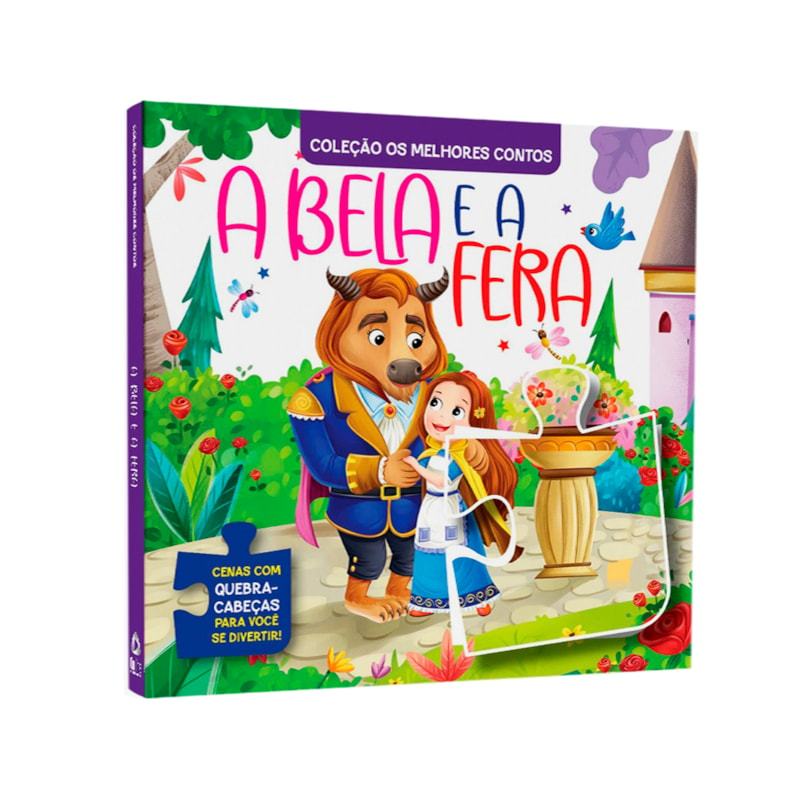 Livro Coleção Os Melhores Contos | A Bela e a Fera | Livro Quebra-Cabeça em Oferta na Shopee