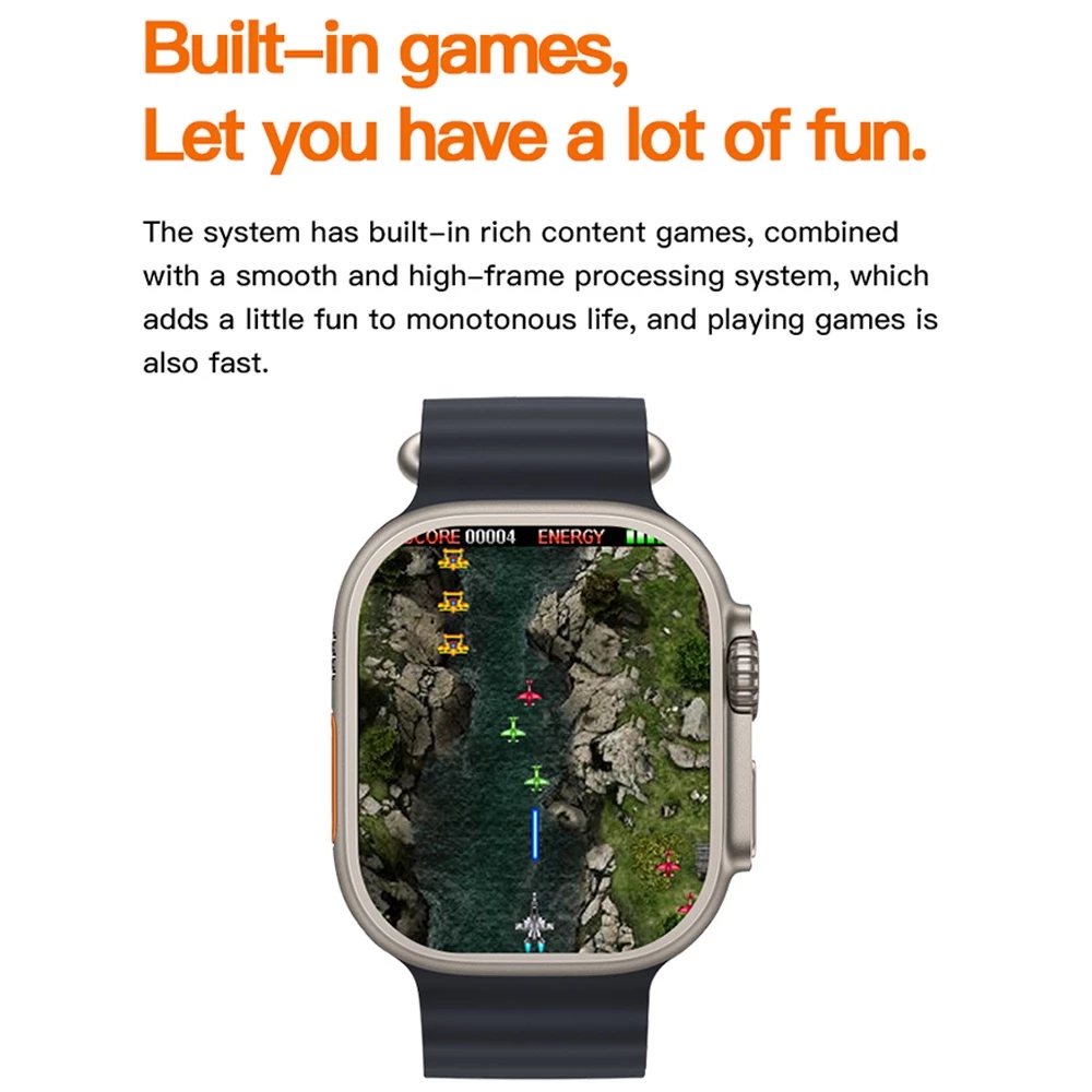 T10 Ultra Novo relógio inteligente da série 9, HD 2,09 polegadas 49mm Bluetooth carregamento — imagem 2 de 2