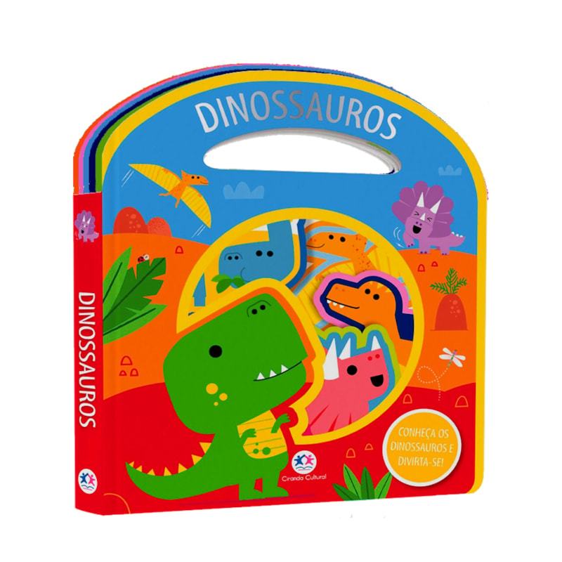 Livro Dinossauros | Capa Dura e Feltro