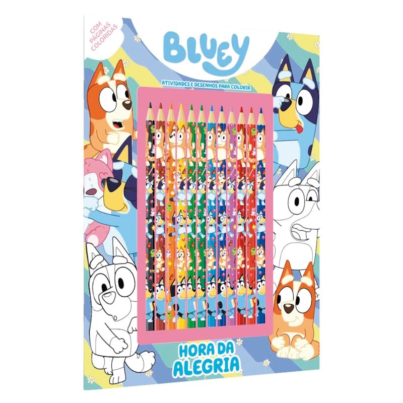 Bluey | Hora da Alegria | Atividades e Desenhos Para Colorir