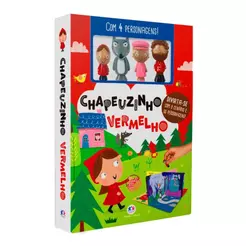 Livro Com Cenário Chapeuzinho Vermelho | Com 4 Personagens