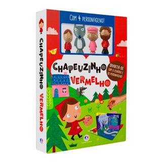 Livro Com Cenário Chapeuzinho Vermelho | Com 4 Personagens em Oferta na Shopee