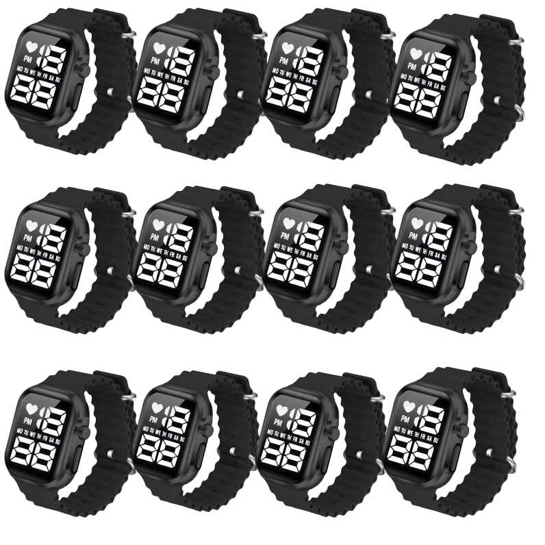 Kit 25 Relógios Digital U9 QUADRADO Kit de 10/15/20/25/30/40 Pçs Relógios Digital Presente