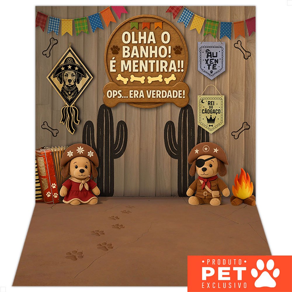 Fundo Fotográfico Festa Junina Pet 1,20x1,70m Cenário Cordel Painel Fotos Arraiá Tecido - C-692 em Oferta na Shopee