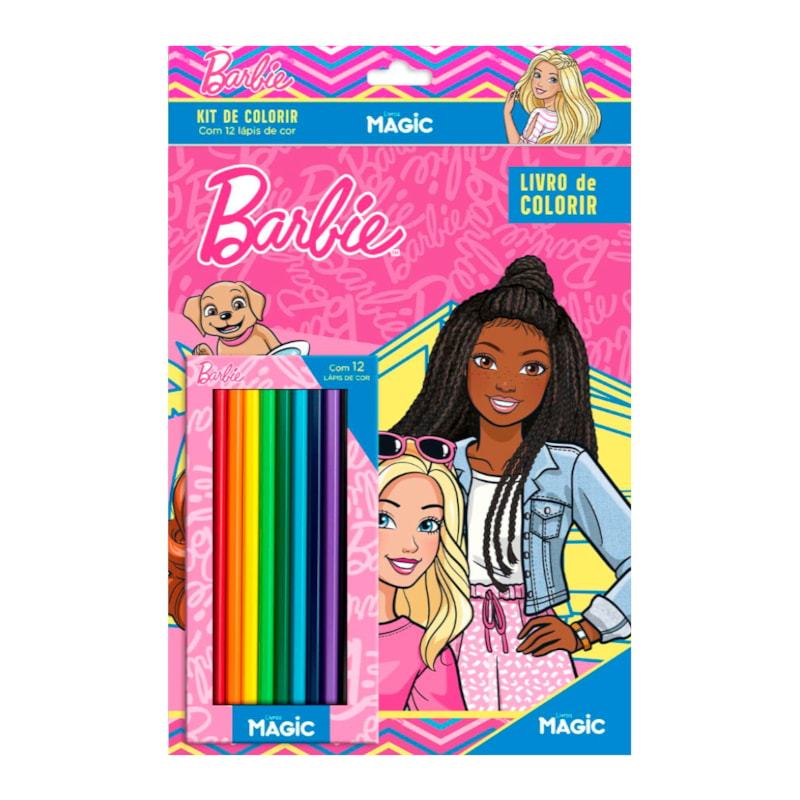 Livro Barbie | Kit Lápis de Colorir em Oferta na Shopee