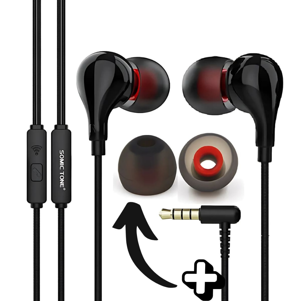Fone De Ouvido Graves Extra Bass Microfone Conector P2 Somic Tone em Oferta na Shopee
