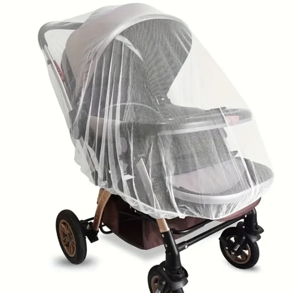 Rede Mosquiteira Branca Durável para Carrinho de Bebê Tule Respirável para Carrinhos, Berços e Cadeirões