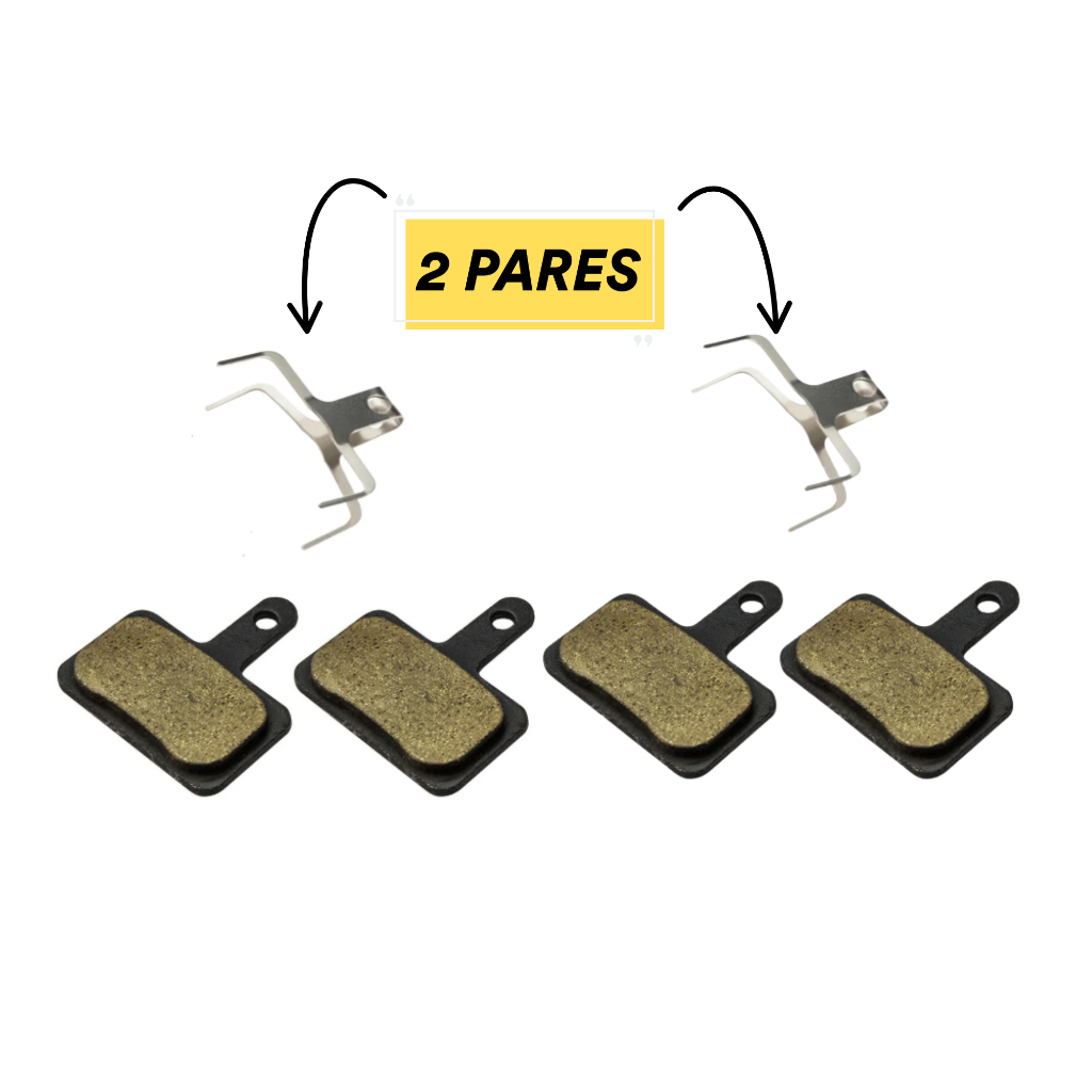 Pastilha de Freio 2 PARES GTA Tipo Shimano M395 Para Freios 8765 8766 10922 2 Pares + Mola em Oferta na Shopee