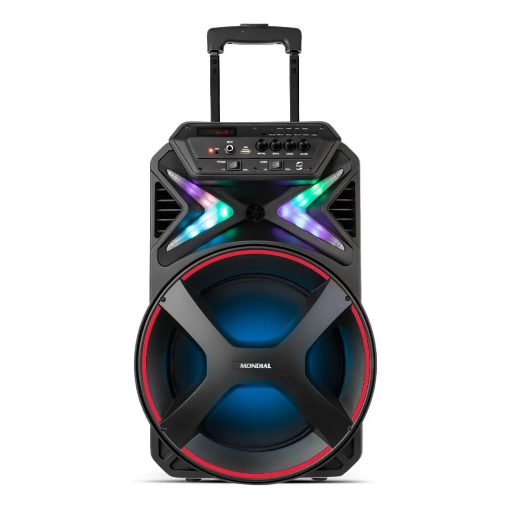 Caixa de Som Amplificada Mondial CM-400 Connect Lights – NOVA !
