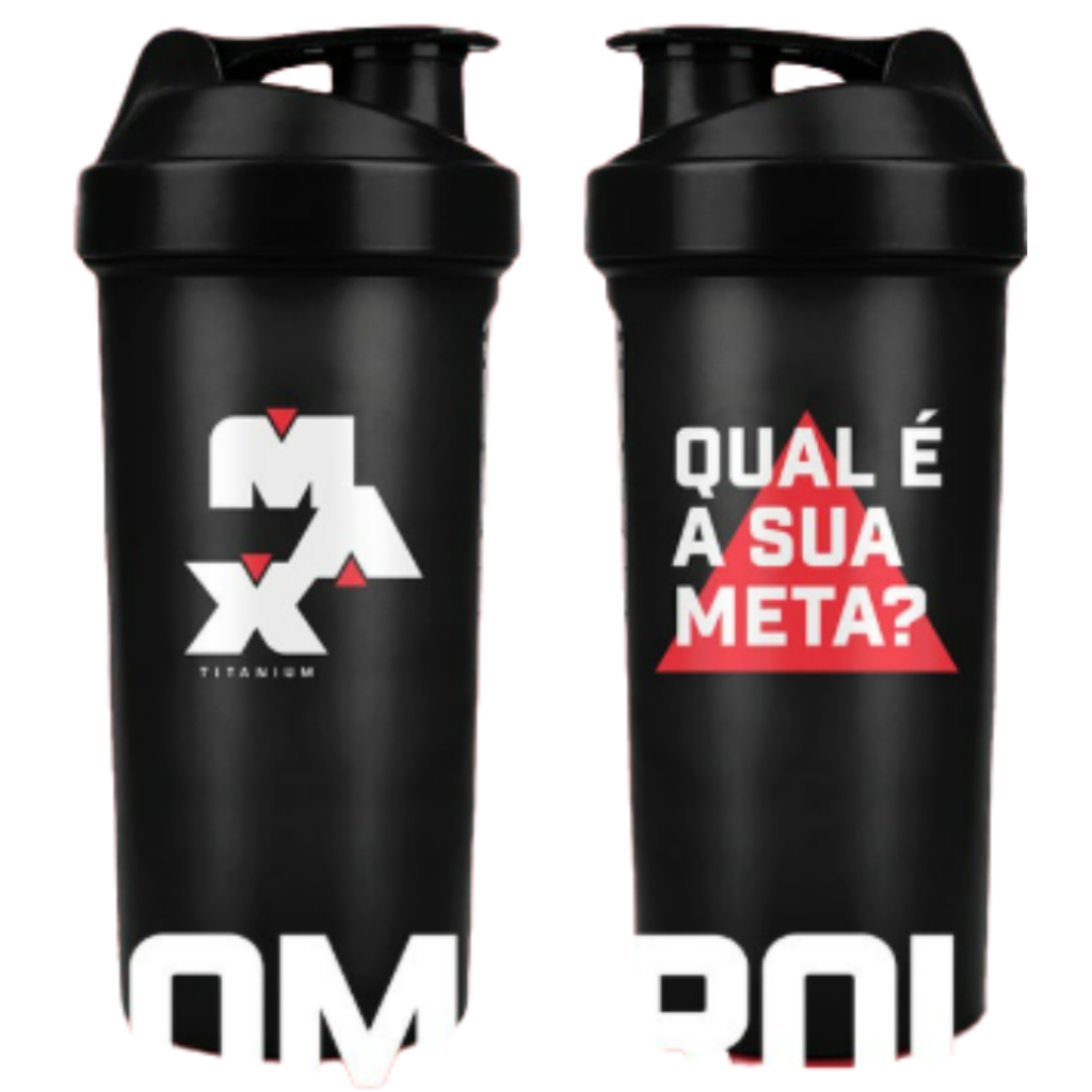Coqueteleira Fumê 600ml - Max Titanium - Edição Limitada em Oferta na Shopee