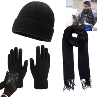 Kit Frio Com Touca Gorro + Luva Touch Celular + Cachecol Echarpe Para Frio Intenso Homem Mulher em Oferta na Shopee