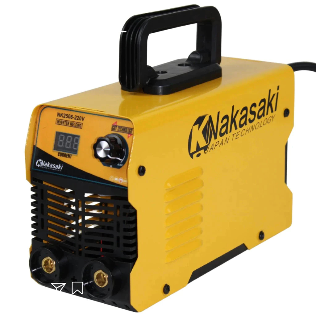 Máquina Inversora De Solda Profissional 250a Bivolt com Visor Digital Nakasaki Leve e Prática