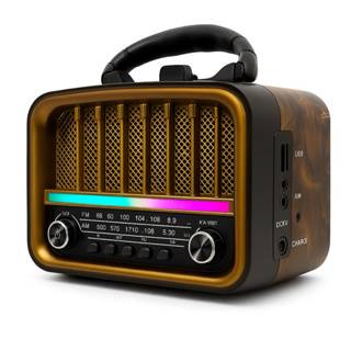 Rádio Am Fm Retrô Vintage Antigo Bluetooth Pen Drive Bateria em Oferta na Shopee