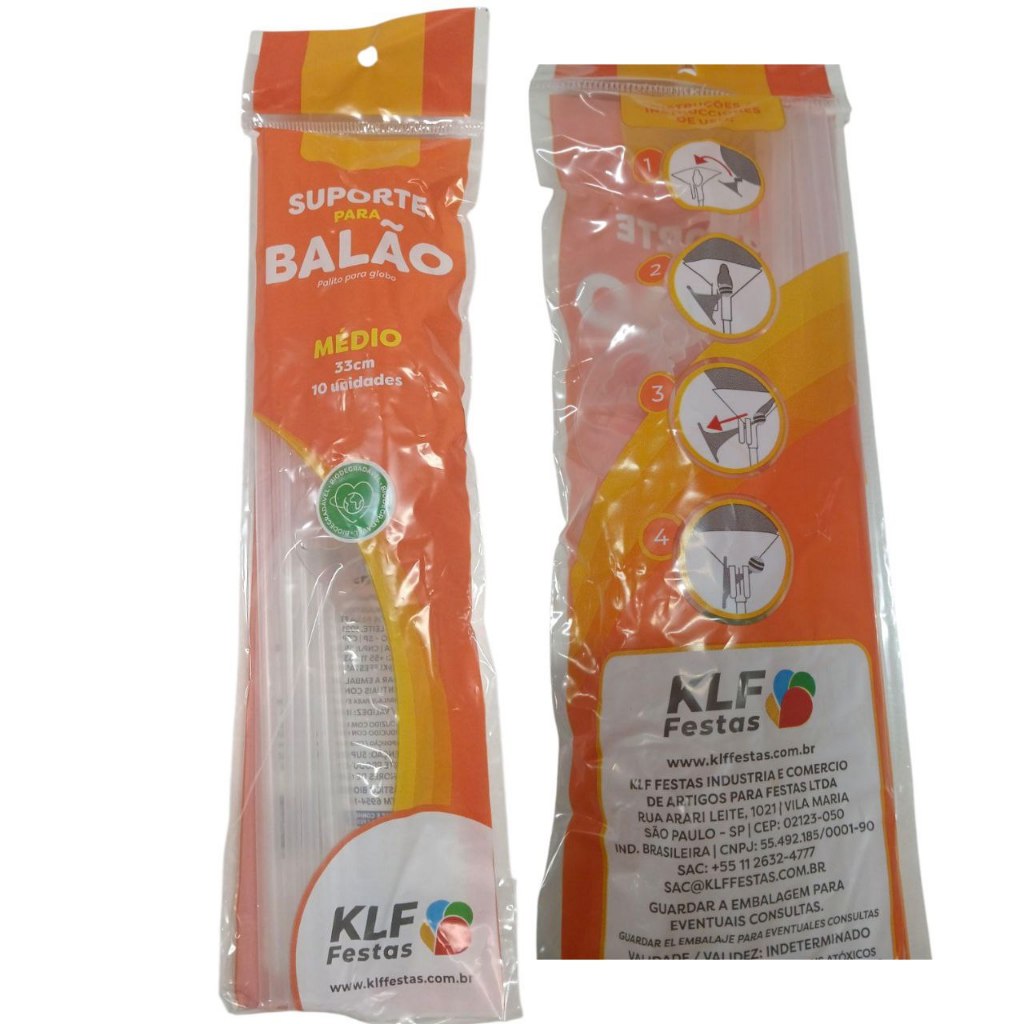 10 Varetas Cristal Transparente 30cm Suporte Para Balão Bexigas Ou Balão Metalizado em Oferta na Shopee