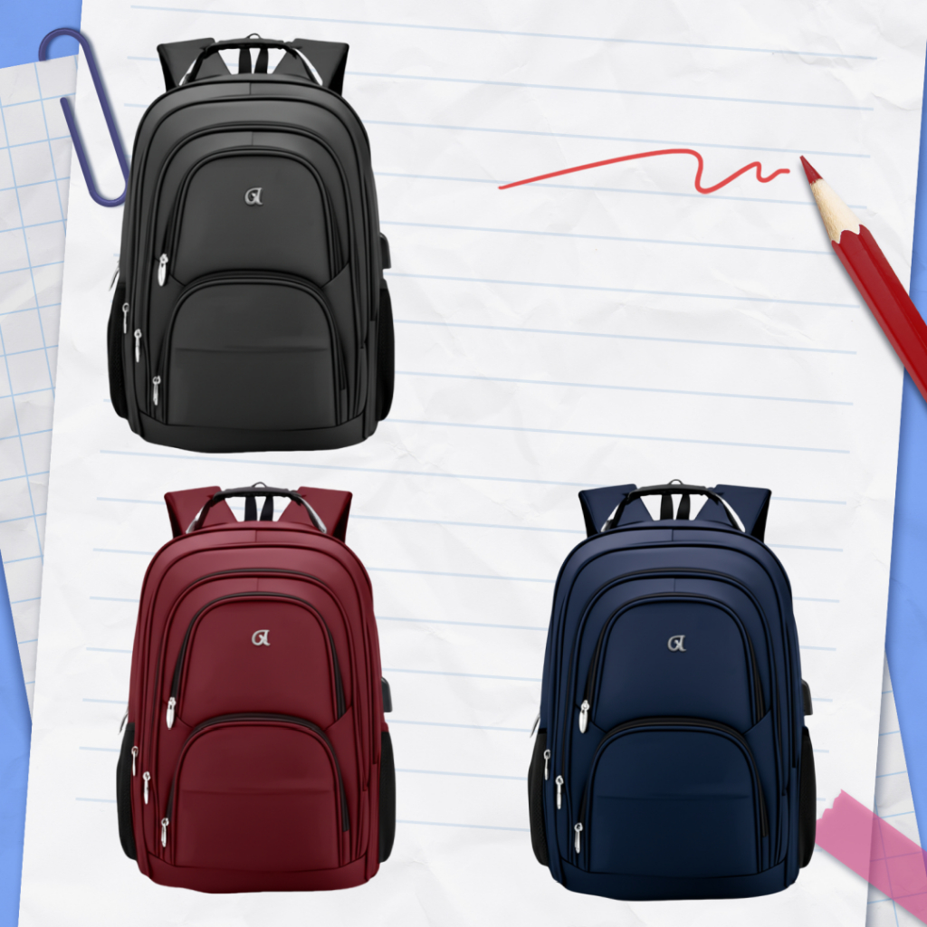 2025 Mochila Notebook Resistente Reforçada Escolar Grande Executiva AGO 1813 em Oferta na Shopee