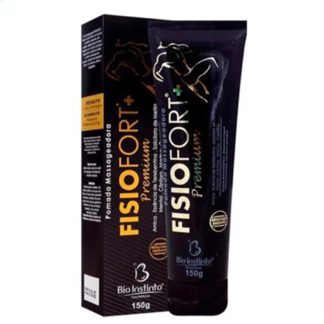 Kit Com 12 un POMADA MASSAGEADORA FISIOFORT PREMIUM BIO INSTINTO 150G