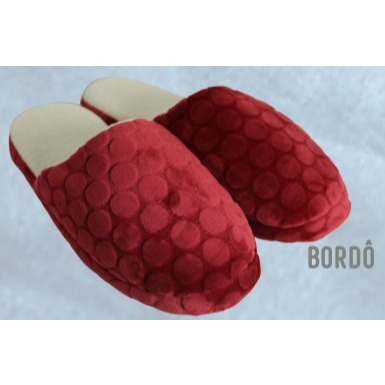 Pantufa Aveludada com Textura Chinelo De Casa Feminina Adulta Pelúcia Confortável