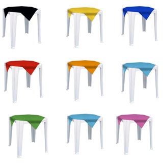 Kit 10/20/30/50 Toalha De Mesa Lisa Plástica 70x70cm Cobre Manchas Descartável Perolizado para Festa. em Oferta na Shopee